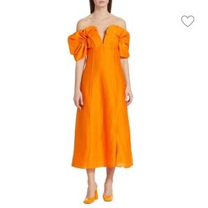 Cult Gaia Muna dress, papaya color, NWT